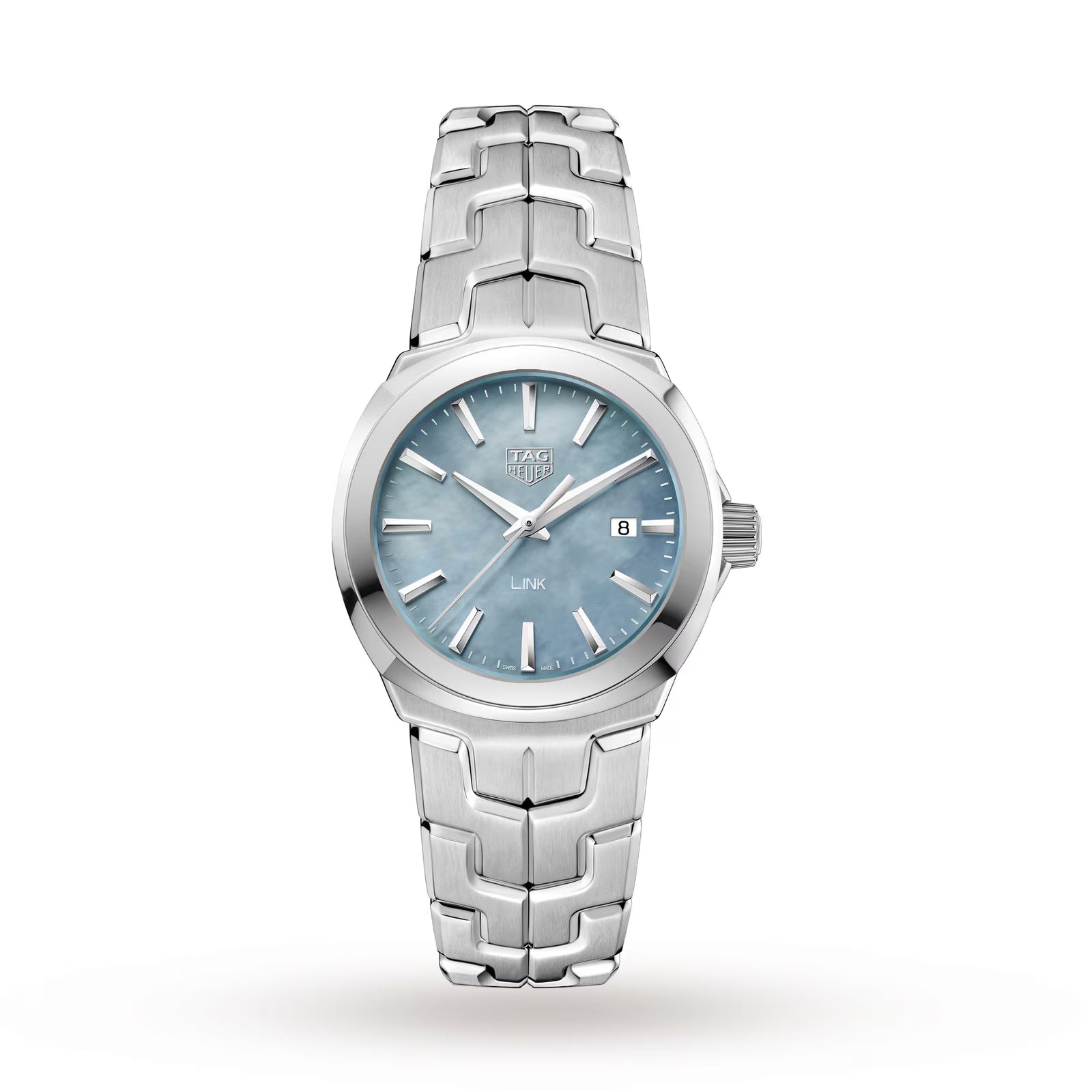 6A1447EF-43B2-E33C-8C85-CC94AB207785.avif TAG Heuer Link Date Quartz Date Mother Of Pearl Ladies Watch WBC1311.BA0600 - Image 1