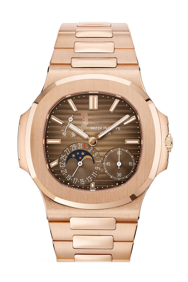 6A21CD64-99B4-86C9-FA58-635B5ED8B483.jpg Patek Philippe Nautilus Moon Phase Rose Gold Watch 5712/1R-001 - Image 1