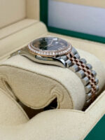 Rolex Datejust m278381-0005/0006 Chocolate Roman Diamond 31mm Dial Diamond-Set Bezel and Oyster Bracelet Watch - Image 5