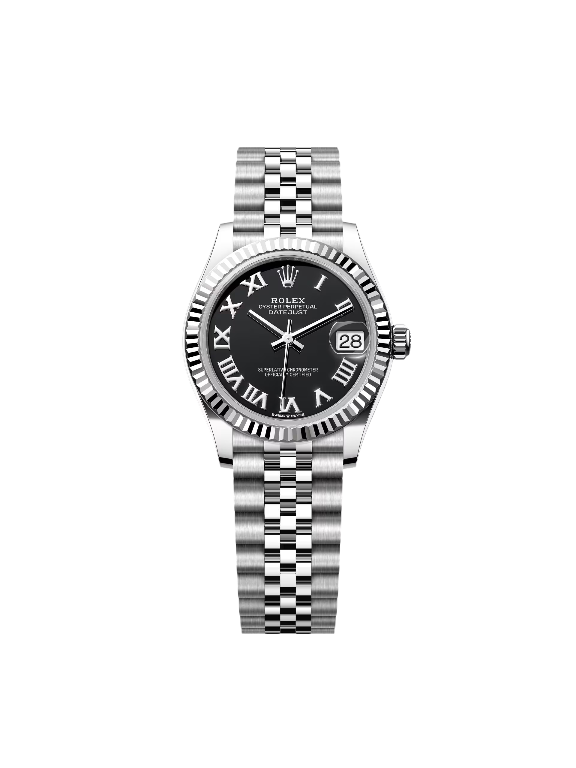 6A9CF8AD-305C-D849-65AB-897A05AFC236.png Rolex Datejust m278274-0001/0002 Bright Black Dial 31mm Oyster Bracelet - Image 1