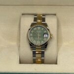 Rolex Datejust m278243-0015/0016 31mm Olive Green Dial Yellow Rolesor Oyster Watch - Image 3