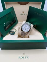 Rolex  Datejust 41mm  White Index Oyster Stainless Steel Men’s Watch - 126334 - Image 12