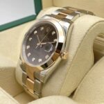 Rolex Datejust 41mm 126301 Chocolate Diamond Jubilee Steel and Everose Gold Watch - Image 10