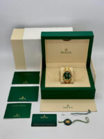 Rolex Day-Date President 40mm Yellow Gold Green Roman Money Dial - 228238 - Image 7