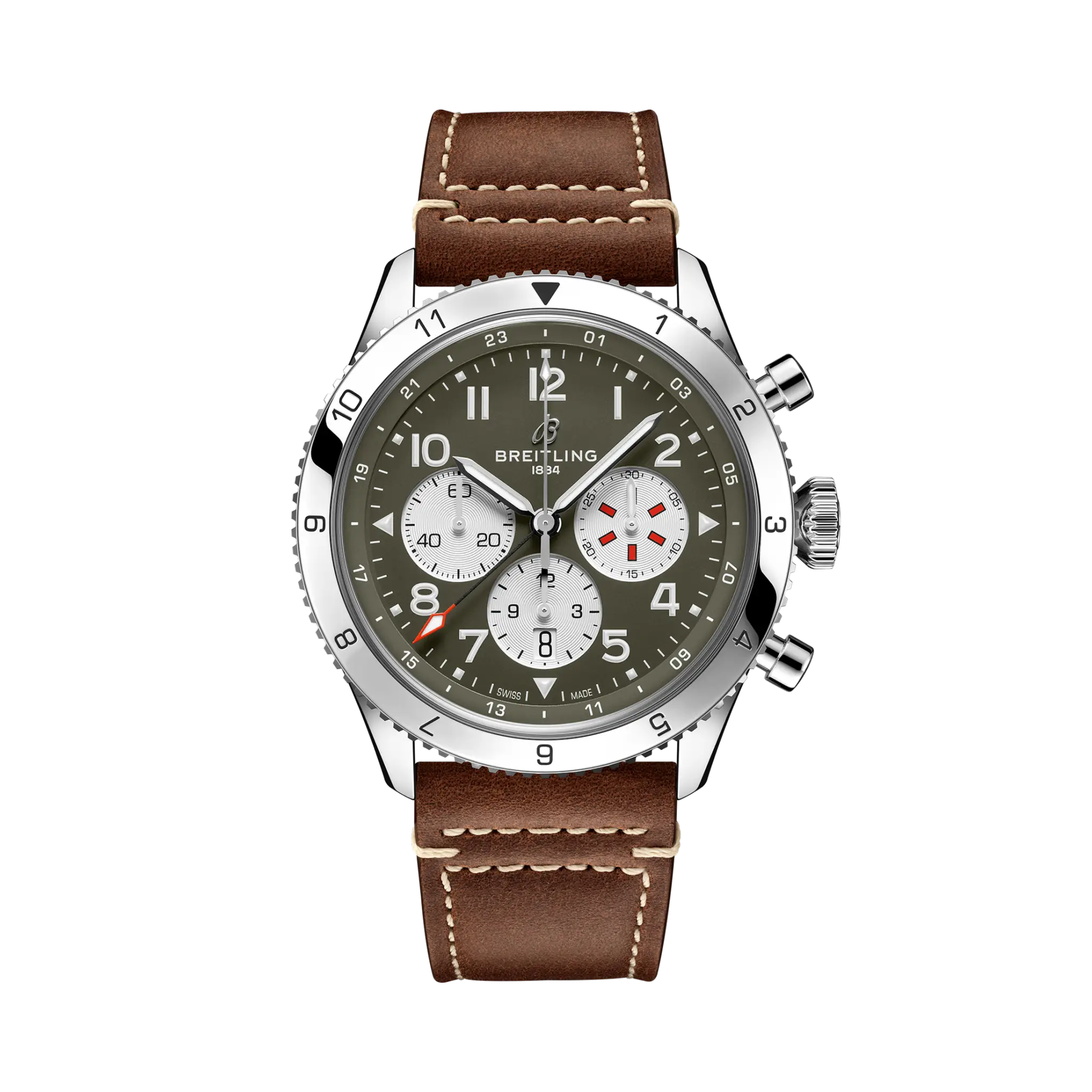 6BC64842-4CAD-75EC-C667-E0CF5A73A8C3.png Breitling Aviator Super Avi B04 Curtiss Warhawk 46mm AB04452A1L1X1 - Image 1