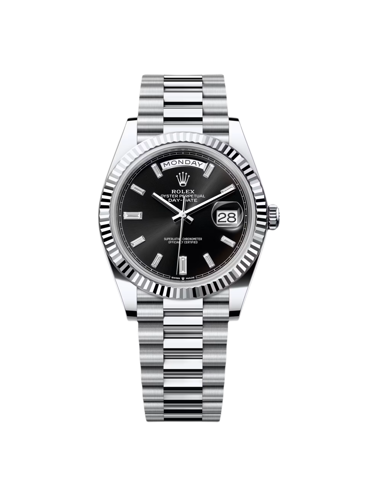 6BFABCC7-B7E0-2383-9905-CEA99E39D9F1.png Rolex Day-Date 40mm Black Diamonds Dial 228236-0004 - Image 1