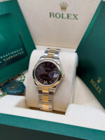 Rolex Datejust m278243-0013/0014  31mm Dark Grey Dial Yellow Rolesor Oyster Watch - Image 6