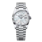 Rolex Day-Date 128236-0021 Mother Of Pearl Diamond Dial 36mm