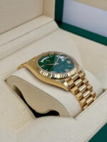 Rolex Day-Date President 40mm Yellow Gold Green Roman Money Dial - 228238 - Image 3