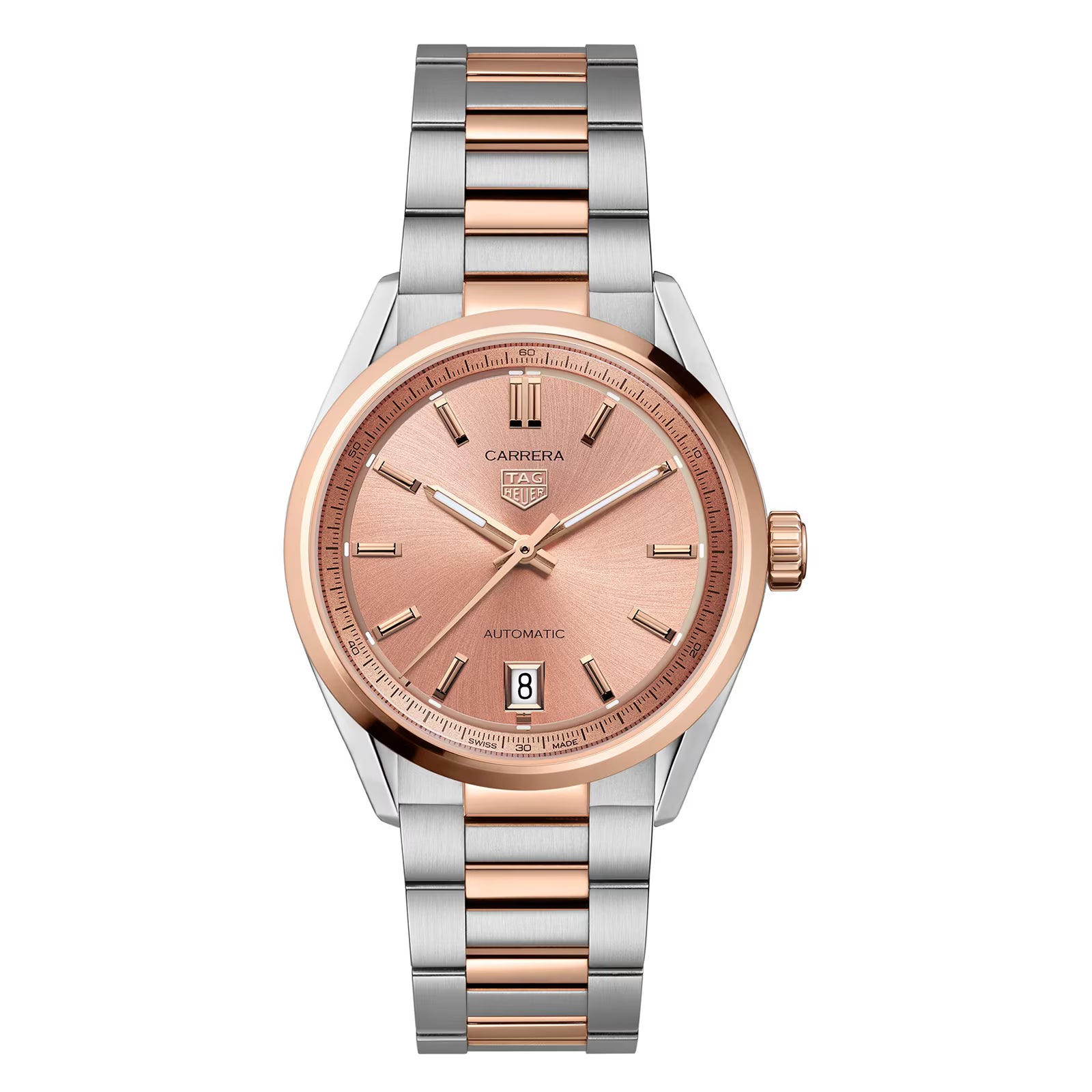 6E4F7F11-3EFA-8CAE-665D-97130023245C.avif TAG Heuer Carrera Date 36mm Ladies Watch Rose Gold WBN2350.BD0000 - Image 1