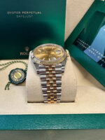 Rolex  Datejust 41mm 126333 Champagne Index Jubilee Steel and Yellow Gold Mens Watch - Image 6