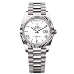 Rolex  Day-Date President 40mm White Gold White Roman Dial - 228239