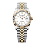 Rolex  Datejust 36mm 126233 White Index Dial Two-Tone Jubilee Bracelet Watch
