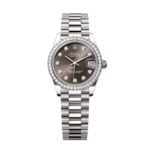 Rolex Datejust m278289RBR-0006 Dark Grey Dial White Gold President Watch