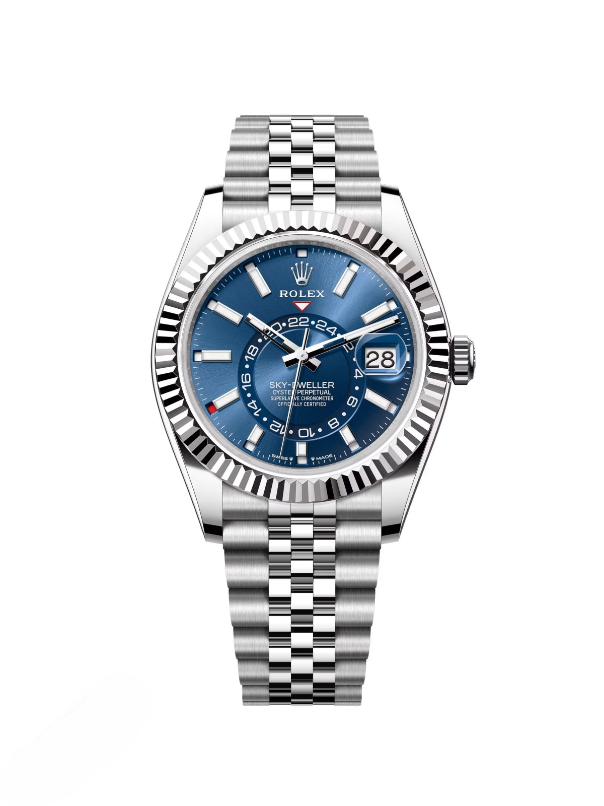 6FD569BC-D9E2-5126-66AB-DCAF662204C3.jpg Rolex Sky-Dweller 42mm 336934-0006 Stainless Steel Blue Dial Jubilee - Image 1