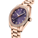 Omega Seamaster Aqua Terra Shades 34 mm Lavender Dial with Diamonds Sedna™ 18k Rose Gold Bracelet 220.55.34.20.60.001 - Image 2