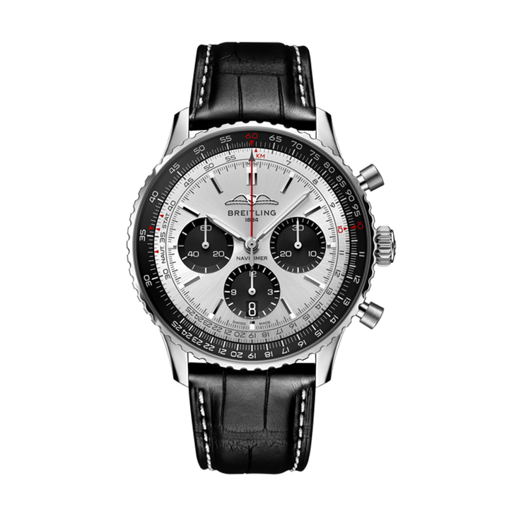 701CF426-DD72-7C8A-8283-3409D3895E89.png Breitling AB0138241G1P1 Navitimer B01 Silver Dial - Νew - Image 1