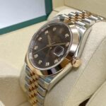 Rolex Datejust 41mm 126301 Chocolate Diamond Jubilee Steel and Everose Gold Watch - Image 5