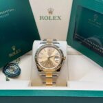 Rolex  Datejust 41mm 126333 Champagne Index Jubilee Steel and Yellow Gold Mens Watch - Image 12