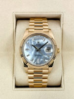 Rolex Day-Date 40mm Yellow Gold President  Mother of Pearl Diamond Baguette Dial - 228238 - Image 2