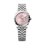 Rolex Datejust m278344 Pink 31mm Dial Domed Diamond Jubilee Watch
