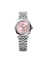 Rolex Datejust m278344 Pink 31mm Dial Domed Diamond Jubilee Watch