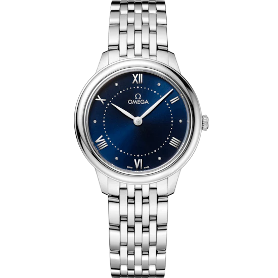710FF511-E44E-181F-0461-084539F8F49B.png Omega De Ville Prestige 30 mm Blue Dial Stainless Steel Bracelet 434.10.30.60.03.001 - Image 1