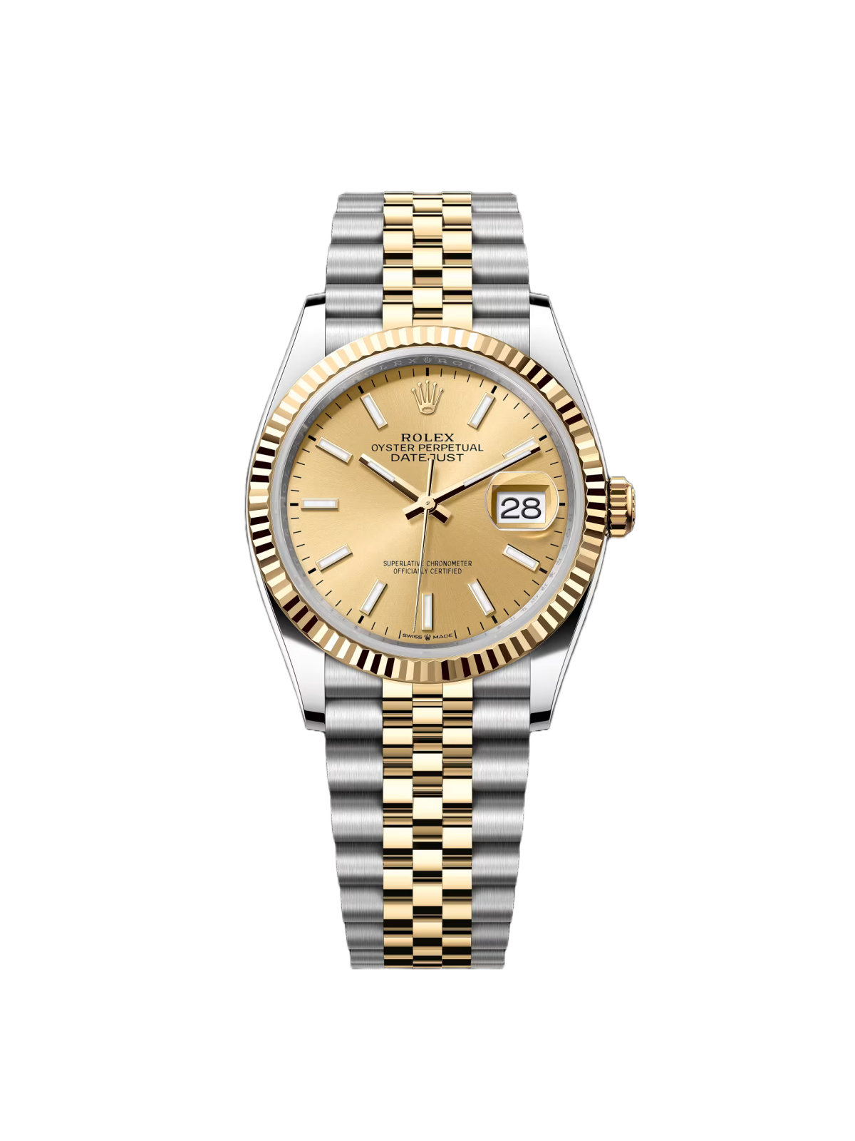 713A4093-A0F9-9F43-804B-D8533545E6BA.png Rolex Datejust 36mm 126233 Champagne Dial Jubilee Bracelet Watch - Image 1