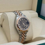 Rolex Lady-Datejust 28mm  279161 Chocolate Roman Dial, Two Tone Stainless Steel & 18K Rose Gold Oyster Bracelet Women's Watch - Image 4
