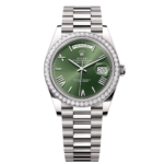 Rolex  Day-Date 40mm 228349RBR-0030 Olive Green Dial President Bracelet