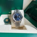Rolex  Datejust 36mm 126234 Blue Diamond Dial Stainless Steel Jubilee Mens Watch - Image 3