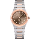 Omega Constellation 34mm Brown Dial with Diamonds Stainless Steel Sedna™ 18k Rose Gold Bracelet 131.20.34.20.63.001