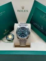 Rolex  Datejust 41mm 126334 Mint Green Fluted Motif Dial Oyster Bracelet - Image 12