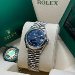 Rolex Datejust m278274-0033/0034 Bright Blue Dial 31mm Fluted Bezel Oyster Bracelet - Image 12
