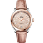 Omega Seamaster Aqua Terra 150M 34 mm Grey Dial with Diamonds Stainless Steel and Sedna™ 18k Rose Gold Strap 220.23.34.20.59.001