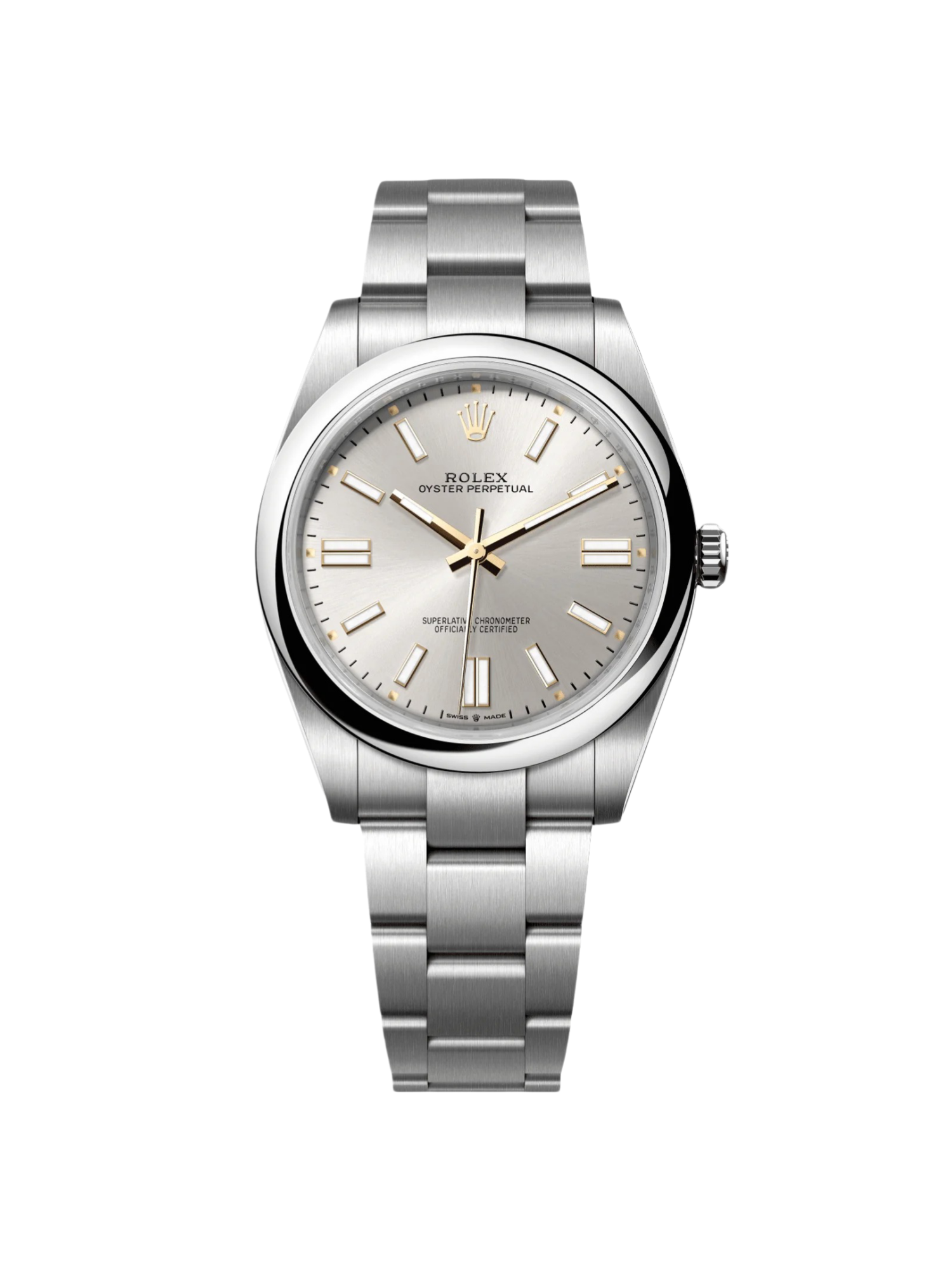 73376A25-586F-3124-5C8A-A8858E74AFD5.png Rolex Oyster Perpetual 41mm 124300-0001 Stainless Steel Silver Index Dial Watch - Image 1