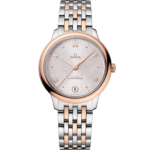 Omega De Ville Prestige 34mm Silver Dial Stainless Steel and Sedna™ 18k Rose Gold Bracelet 434.20.34.20.02.003