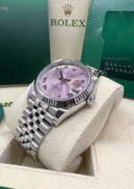 Rolex  Datejust 36mm 126234 Pink Roman Dial Oyster Stainless Steel - Image 9