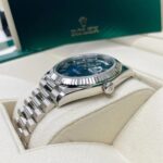 Rolex  Day-Date President 40mm White Gold Blue Roman Ombre Dial - 228239 - Image 4