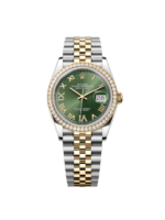 Rolex  Datejust 36mm 126283 Olive Green Dial Jubilee Bracelet Watch