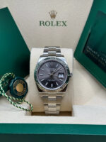 Rolex  Datejust 41mm 126334 Dark Rhodium Index Jubilee Stainless Steel - Image 12