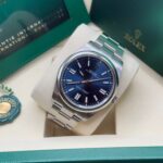 Rolex Oyster Perpetual 41mm 124300-0003 Oyster Perpetual Stainless Steel Blue Index Dial Watch - Image 8