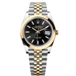 Rolex Datejust 41mm 126303 Black Index Jubilee 41mm Steel and Yellow Gold Mens Watch