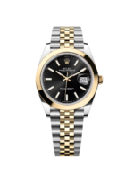 Rolex Datejust 41mm 126303 Black Index Jubilee 41mm Steel and Yellow Gold Mens Watch