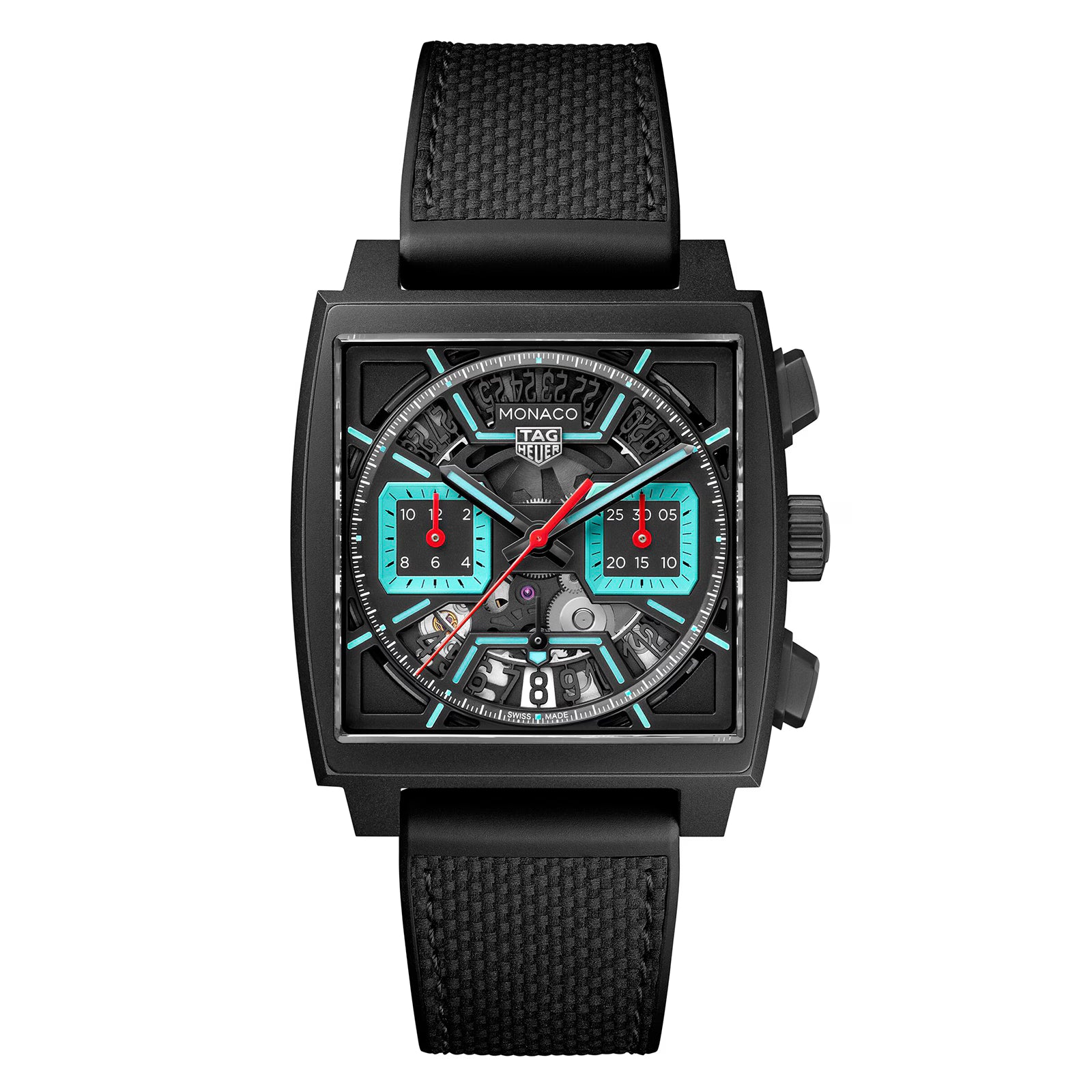 75882B17-E8AA-97DC-45AA-93B29C2CF4A5.avif TAG Heuer Monaco Chronograph 39mm Mens Watch Titanium Turqouise CBL2184.FT6236 - Image 1