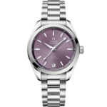 Omega Seamaster Aqua Terra Shades 34 mm Lavender Dial Stainless Steel Bracelet 220.10.34.20.10.002