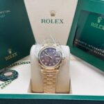 Rolex Datejust m278278-0038 Black Mother-of-Pearl 31mm Dial President Bracelet Watch - Image 2