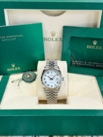 Rolex  Datejust 36mm 126234 White Roman Dial Oyster Stainless Steel Mens - Image 7