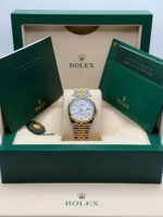 Rolex  Datejust 36mm 126233 White Index Dial Two-Tone Jubilee Bracelet Watch - Image 10