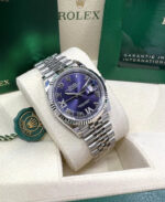 Rolex  Datejust 36mm 126234 Datejust Aubergine Purple Diamond Roman Oyster Stainless Steel - Image 5
